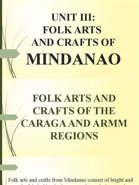 G7 UNIT 3 ARTS Lesson 1 Caraga and ARMM Regions .